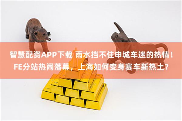 智慧配资APP下载 雨水挡不住申城车迷的热情！FE分站热闹落幕，上海如何变身赛车新热土？